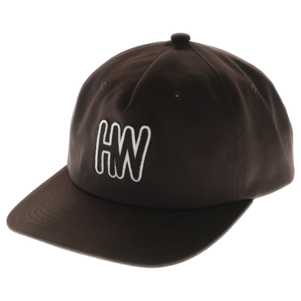 THE H.W.DOG&CO(ドッグアンドコー) SQUARE BRIM CAP ロゴパッチ スクエア ブリム 5パネルキャップ ブラウン D-01023