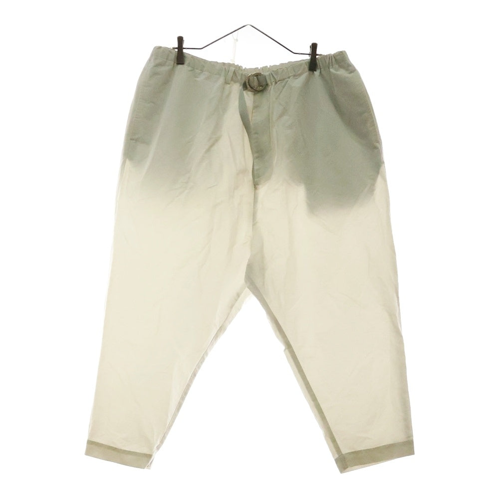 FUMITO GANRYU(フミトガンリュウ) 20SS TAPERED RING BELT PANTS テーパード リングベルトパンツ シルバー FU3-PA-39