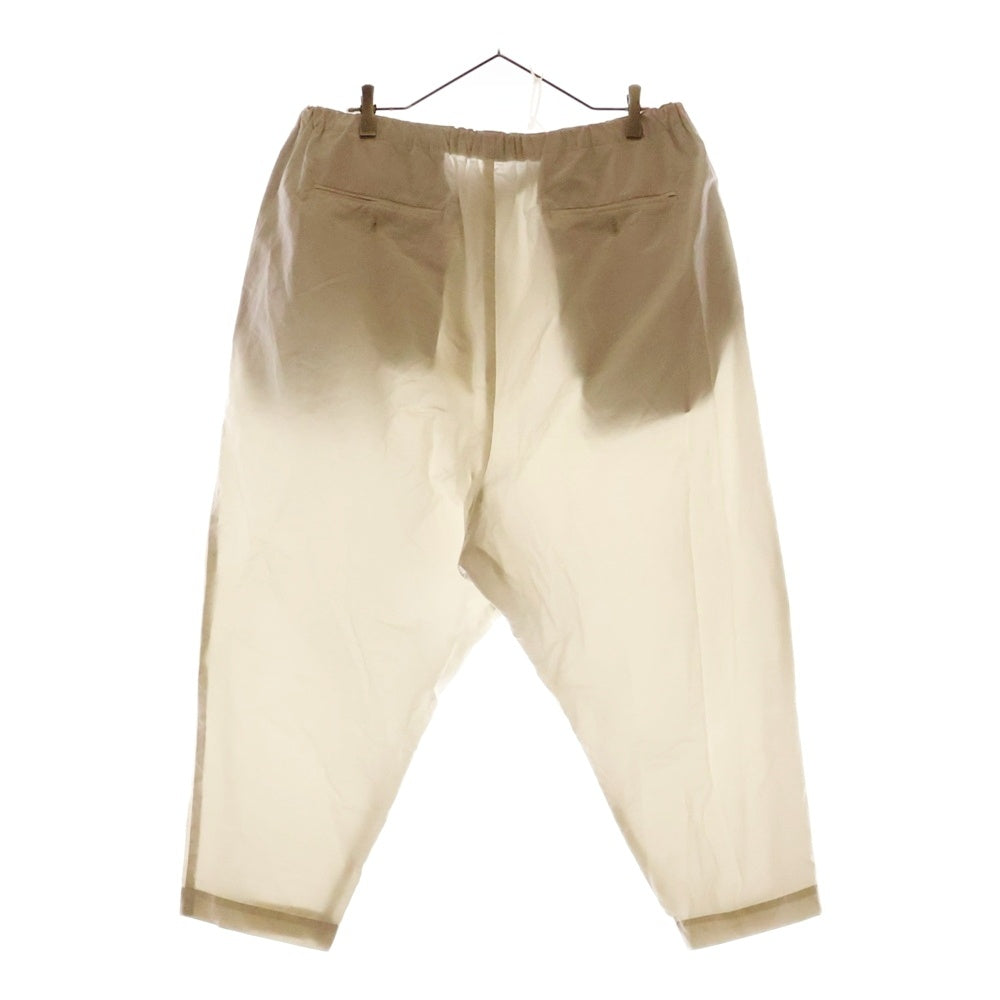 FUMITO GANRYU(フミトガンリュウ) 20SS TAPERED RING BELT PANTS テーパード リングベルトパンツ シルバー FU3-PA-39