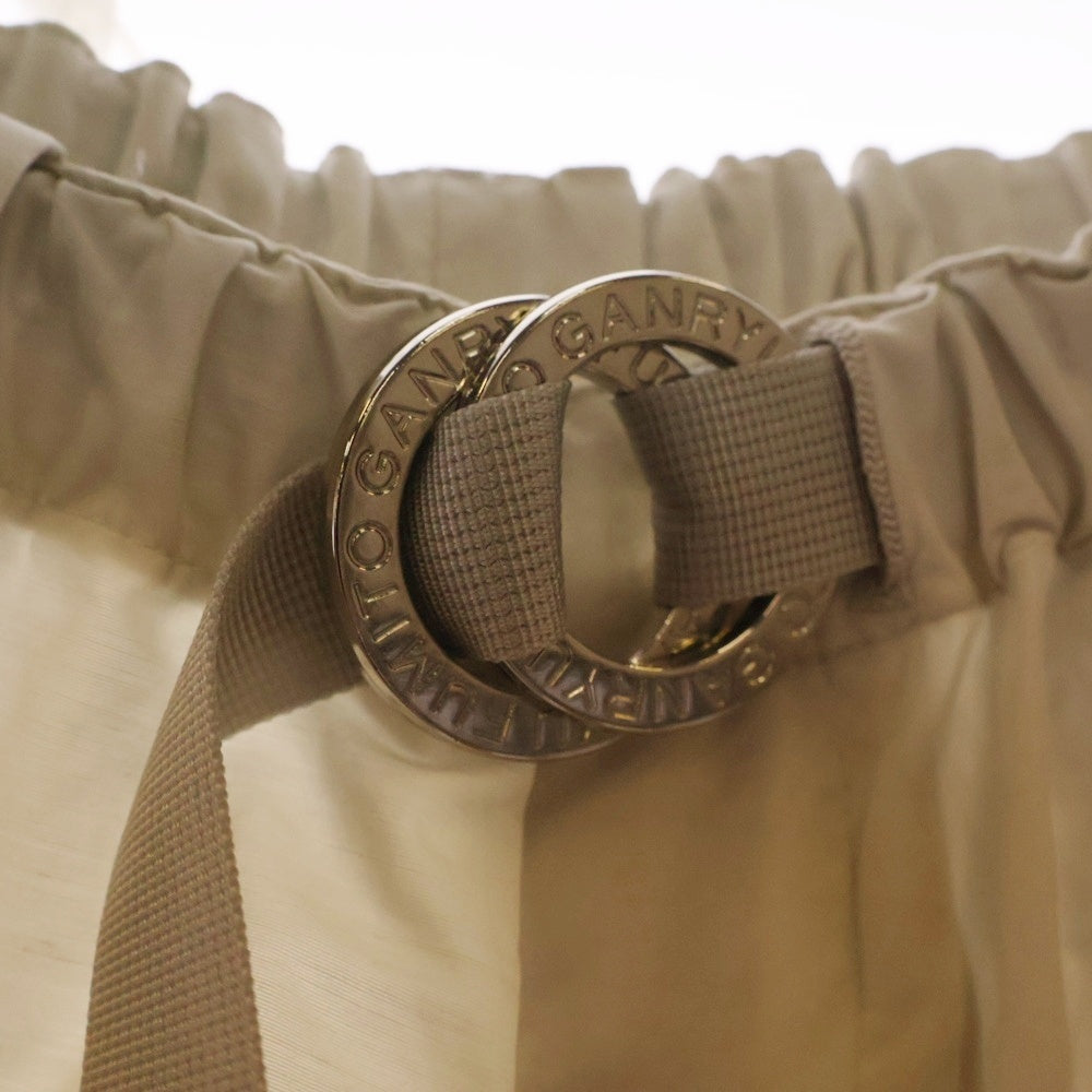 FUMITO GANRYU(フミトガンリュウ) 20SS TAPERED RING BELT PANTS テーパード リングベルトパンツ シルバー FU3-PA-39
