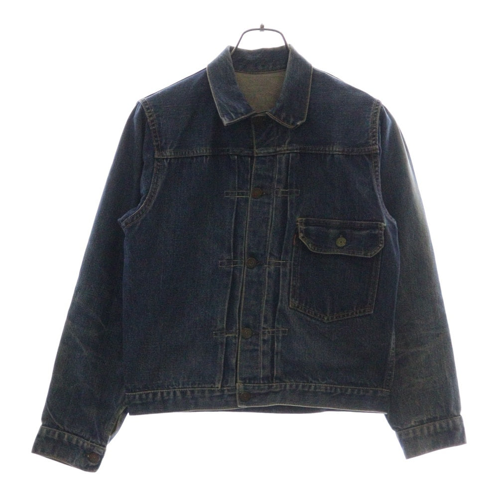 Levi's(リーバイス) 40-50S VINTAGE 506XX 1st ファースト BIG E ボタン裏ツメ刻印 片面タブ スライドバックル ヴィンテージ デニムジャケット