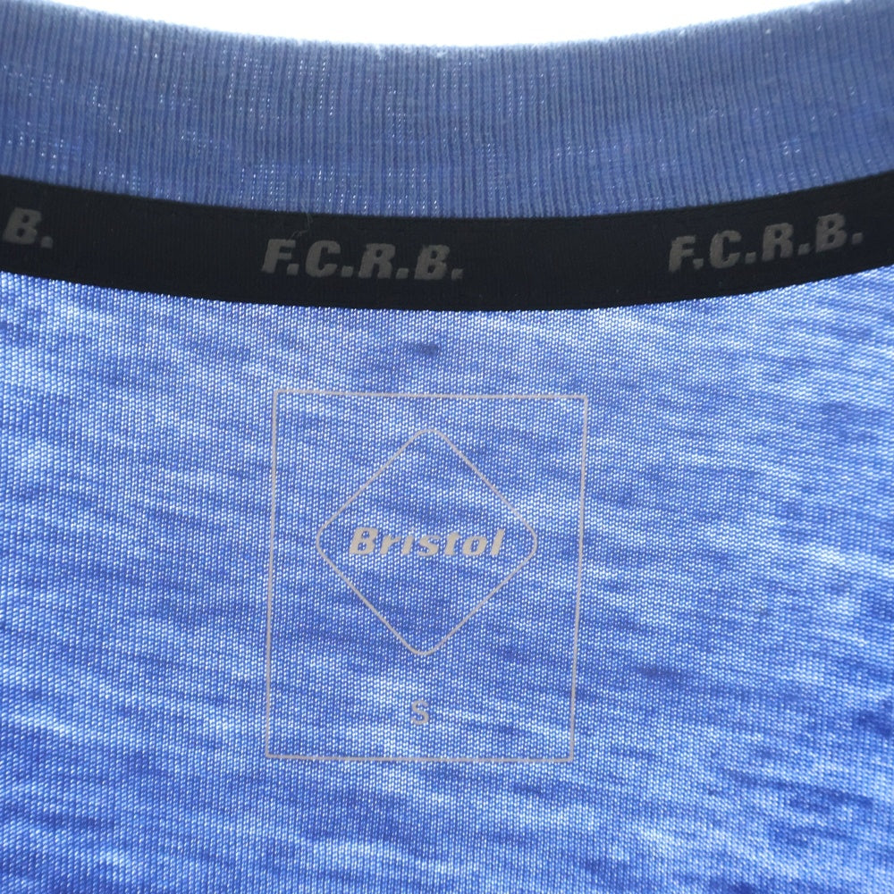 F.C.R.B./F.C.Real Bristol/FCRB(エフシーアールビー/エフシーレアルブリストル) 22SS BOX LOGO TEE ボックスロゴ 半袖Tシャツ カットソー ブルー FCRB-220067