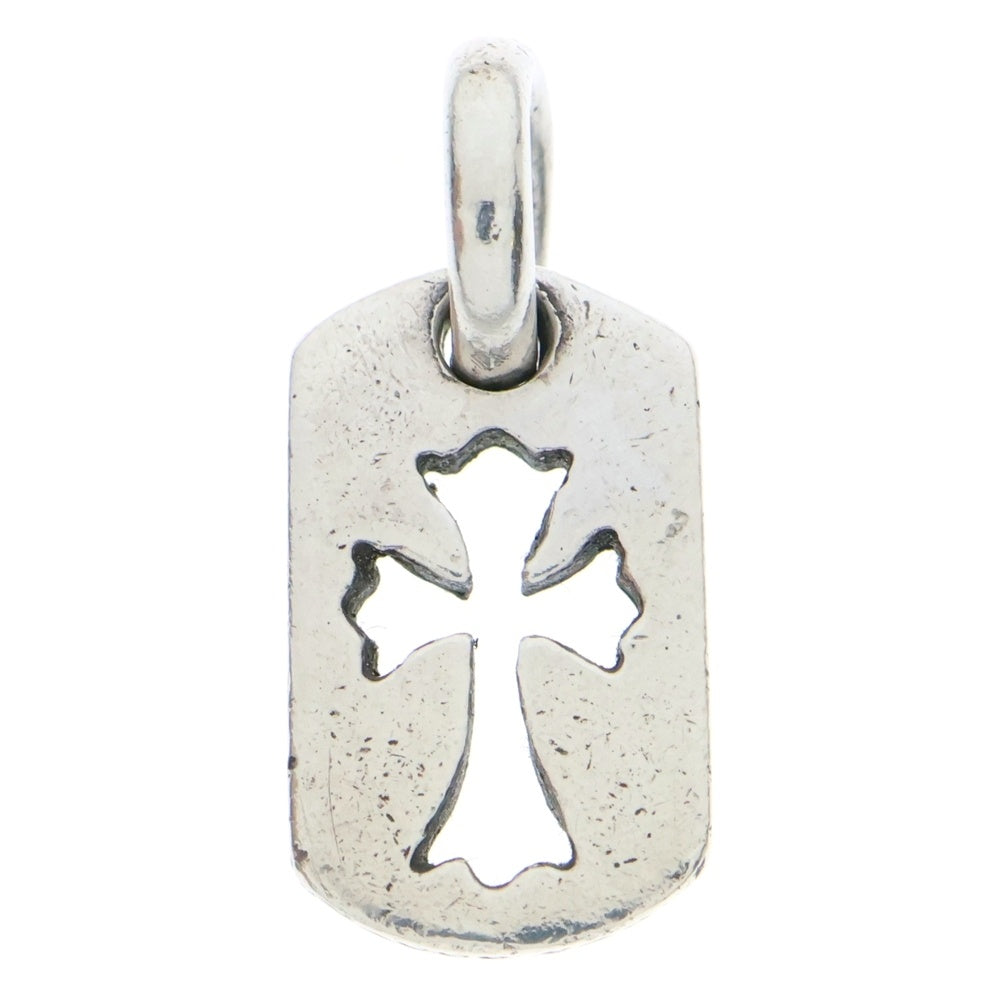 CHROME HEARTS(クロムハーツ) DT TNY CO CRS タイニーカットアウトクロスドッグタグ チャーム ペンダントトップ シルバー BCA252