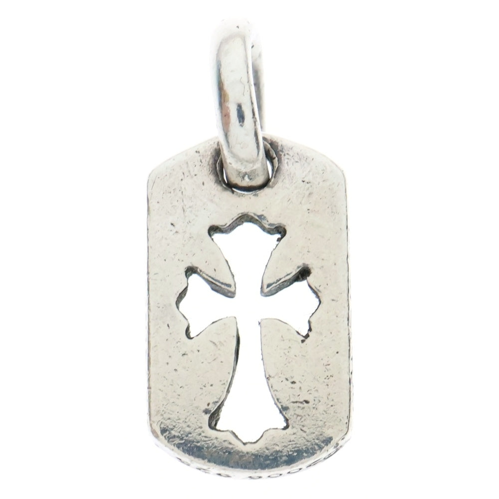 CHROME HEARTS(クロムハーツ) DT TNY CO CRS タイニーカットアウトクロスドッグタグ チャーム ペンダントトップ シルバー BCA252