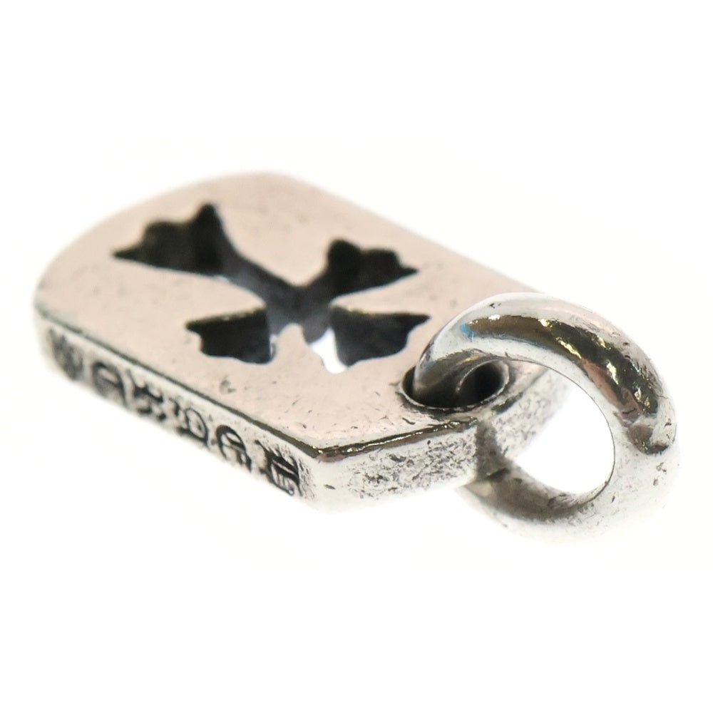 CHROME HEARTS(クロムハーツ) DT TNY CO CRS タイニーカットアウトクロスドッグタグ チャーム ペンダントトップ シルバー BCA252