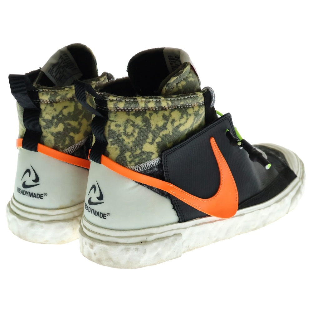 NIKE(ナイキ) ×READYMADE BLAZER MID レディメイド ブレーザー ミッドカットスニーカー ブラック US10/28cm CZ3589-001