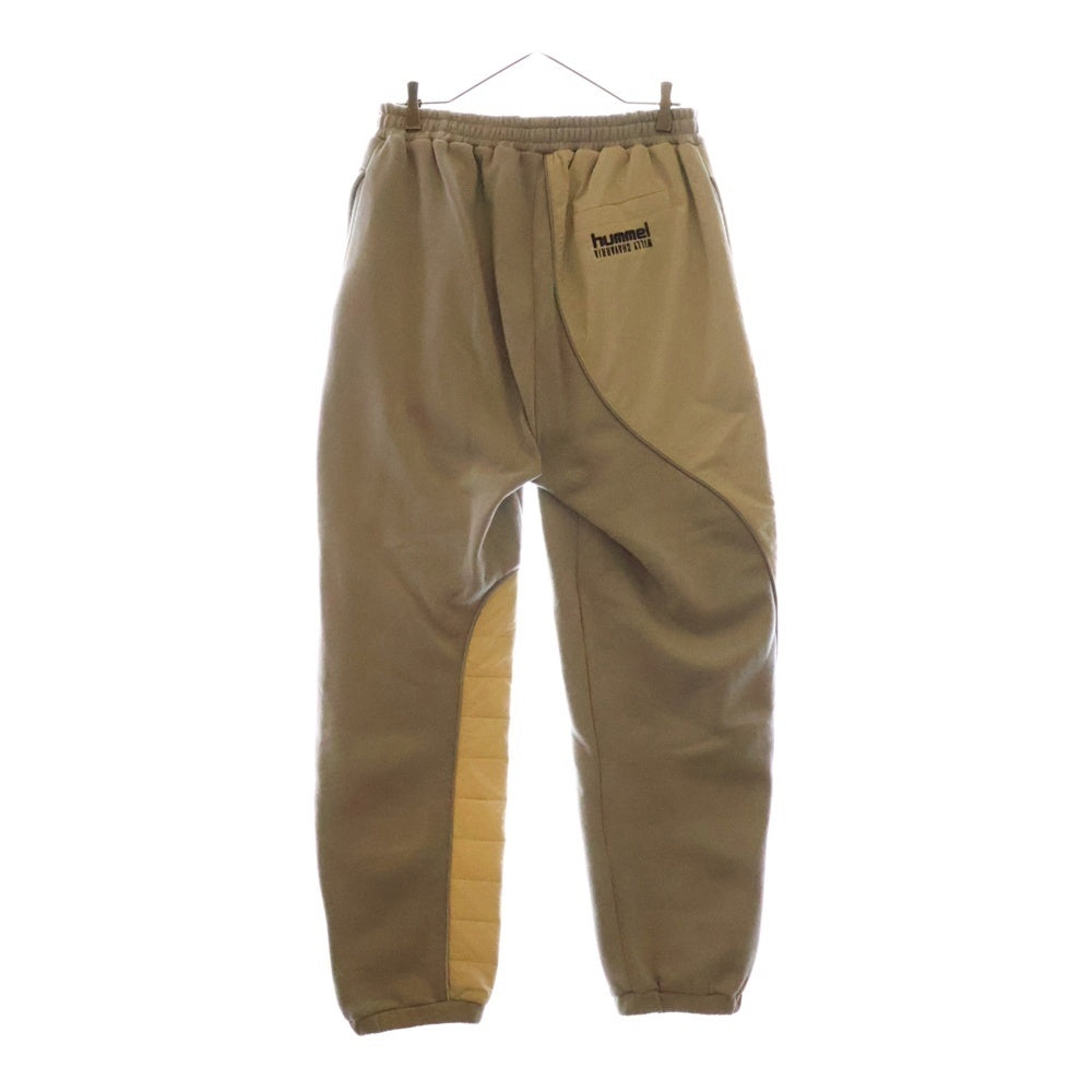 WILLY CHAVARRIA(ウィリーチャバリア) ×HUMMEL WILLY SWEAT PANTS ヒュンメル リフレクター付 ナイロン切替スウェットパンツ グレー