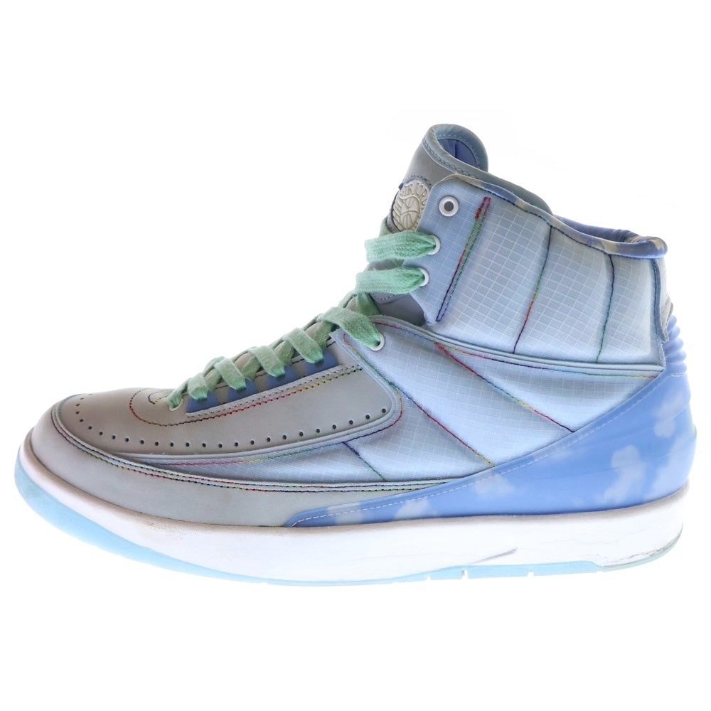 NIKE(ナイキ) × J BALVIN AIR JORDAN 2 RETRO J バルヴィン エアジョーダン2 レトロ ハイカットスニーカー ブルー US10.5/28.5cm DQ7691-419