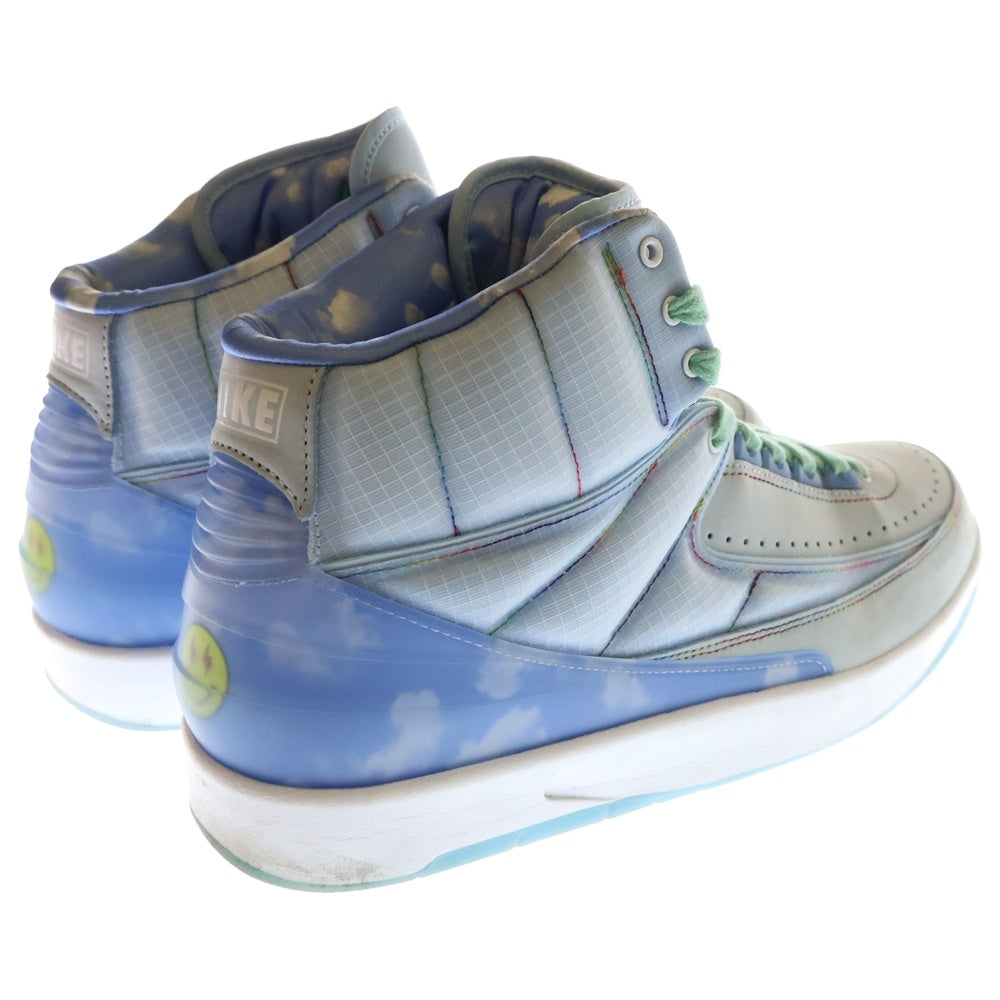NIKE(ナイキ) × J BALVIN AIR JORDAN 2 RETRO J バルヴィン エアジョーダン2 レトロ ハイカットスニーカー ブルー US10.5/28.5cm DQ7691-419