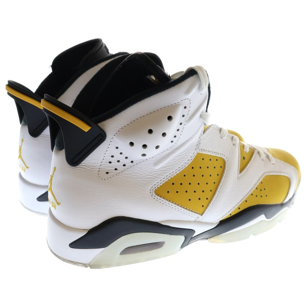 NIKE(ナイキ) AIR JORDAN 6 RETRO Yellow Ochre エアジョーダン6 レトロ イエローオークル ハイカットスニーカー ホワイト/イエロー US10/28.0cm CT8529-170
