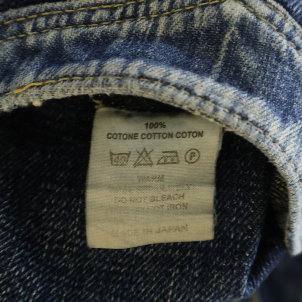 KAPITAL(キャピタル) 岡山御津工場産 ボタンフライ ポケットデザイン デニムパンツ ジーンズ インディゴ