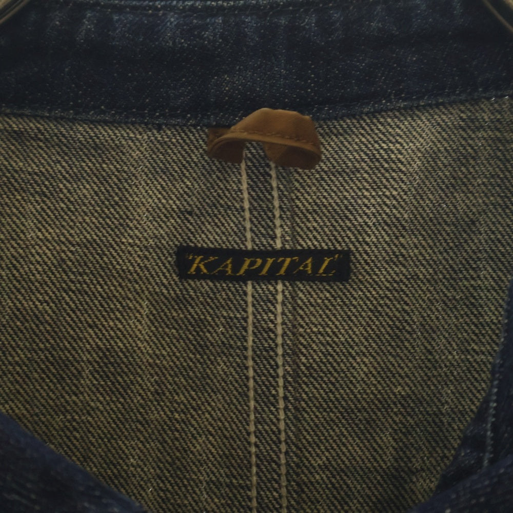 KAPITAL(キャピタル) 12oz CACTUS カクタス カバーオール マルチポケット ラグランスリーブ デニムジャケット インディゴ