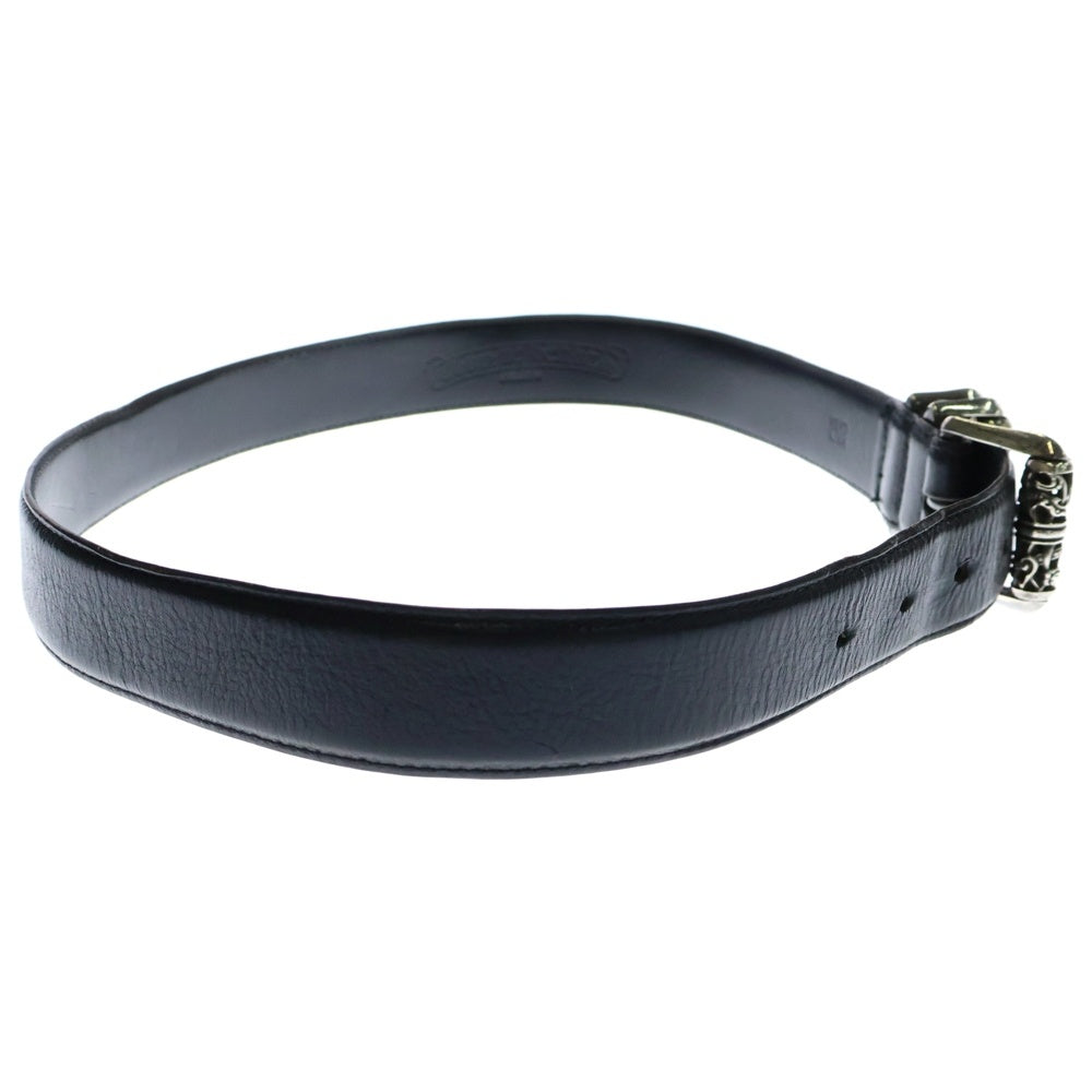 CHROME HEARTS(クロムハーツ) BLT ROLLER 3PC 3PC ケルティックローラーバックル レザーベルト ブラック/シルバー