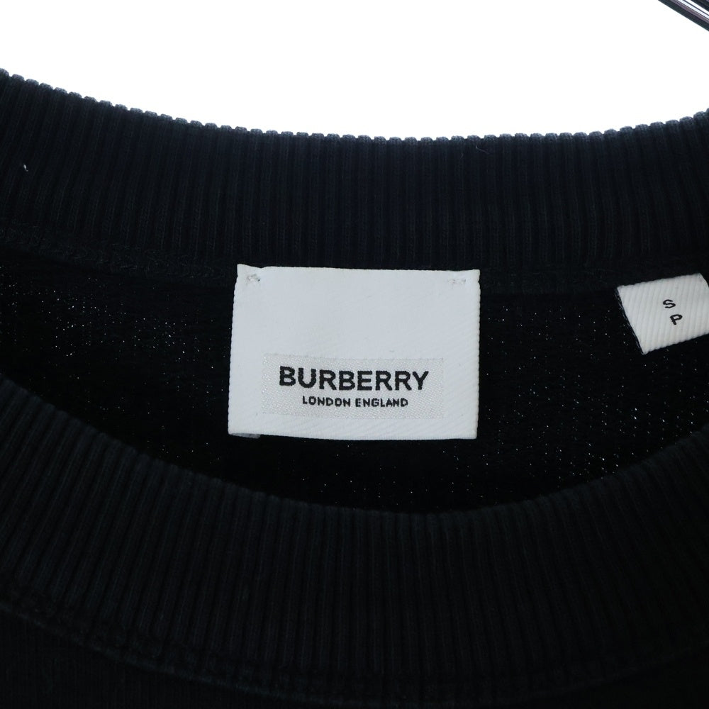 BURBERRY(バーバリー) バックロゴプリント クルーネック プルオーバースウェットトレーナー ブラック 8013507