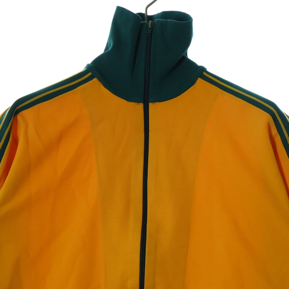adidas(アディダス) 60S VINTAGE TRUCK JACKET ヴィンテージ 西ドイツ製 デサント製 サイドストライプ トラックジャケット イエロー/グリーン