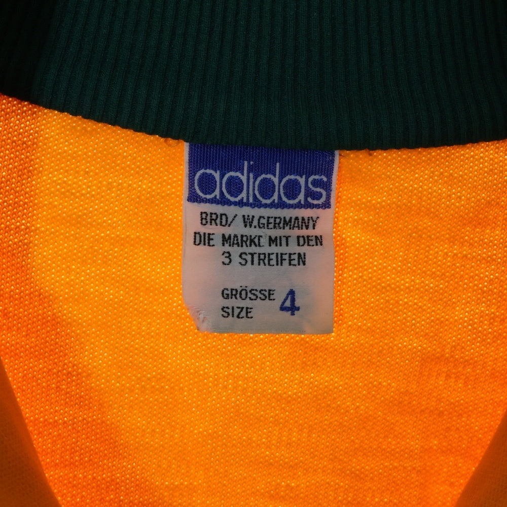 adidas(アディダス) 60S VINTAGE TRUCK JACKET ヴィンテージ 西ドイツ製 デサント製 サイドストライプ トラックジャケット イエロー/グリーン