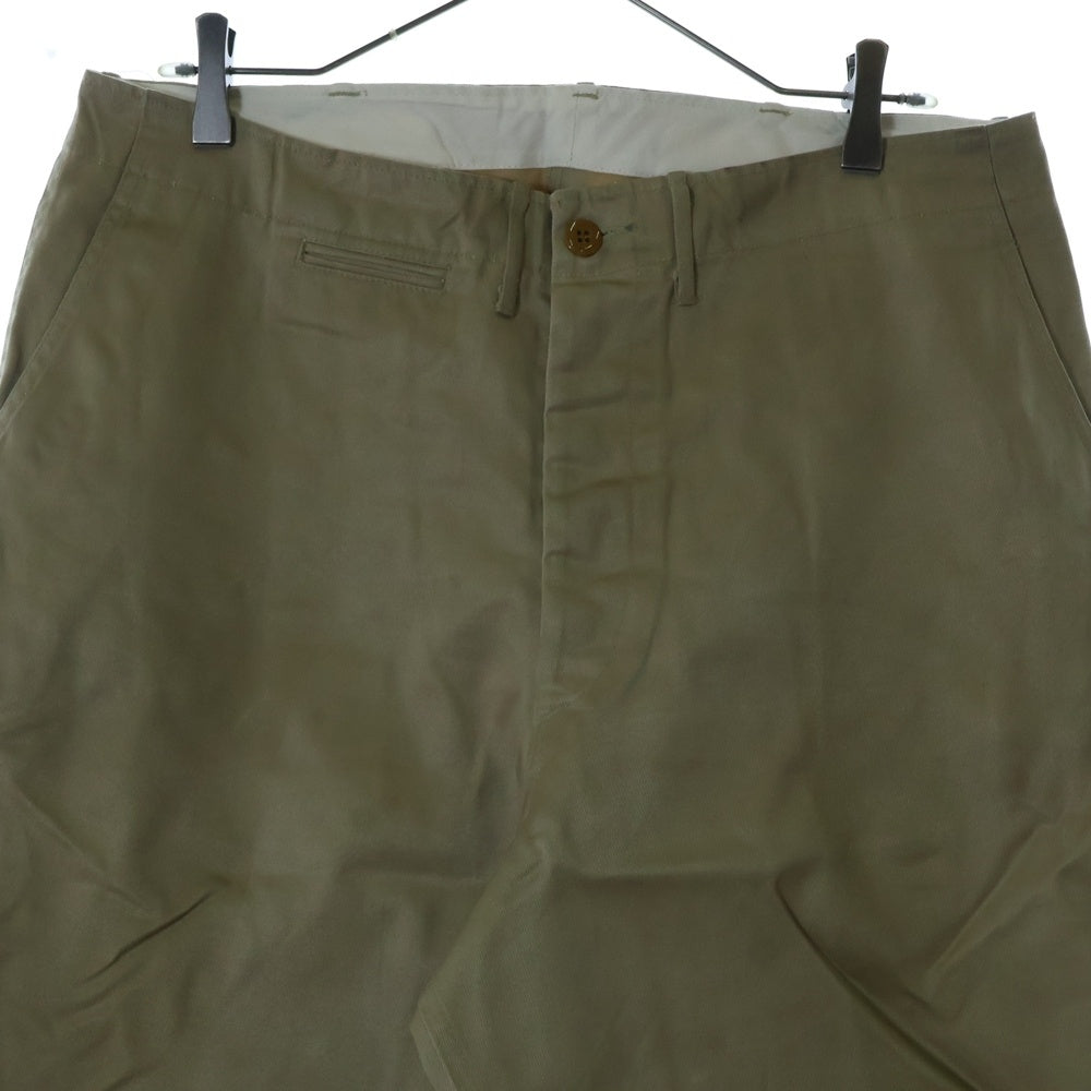 A.PRESSE(アプレッセ) Vintage US ARMY Chino Trousers ヴィンテージ加工 ユーエスアーミー チノトラウザー パンツ ベージュ 22AAP-04-09M