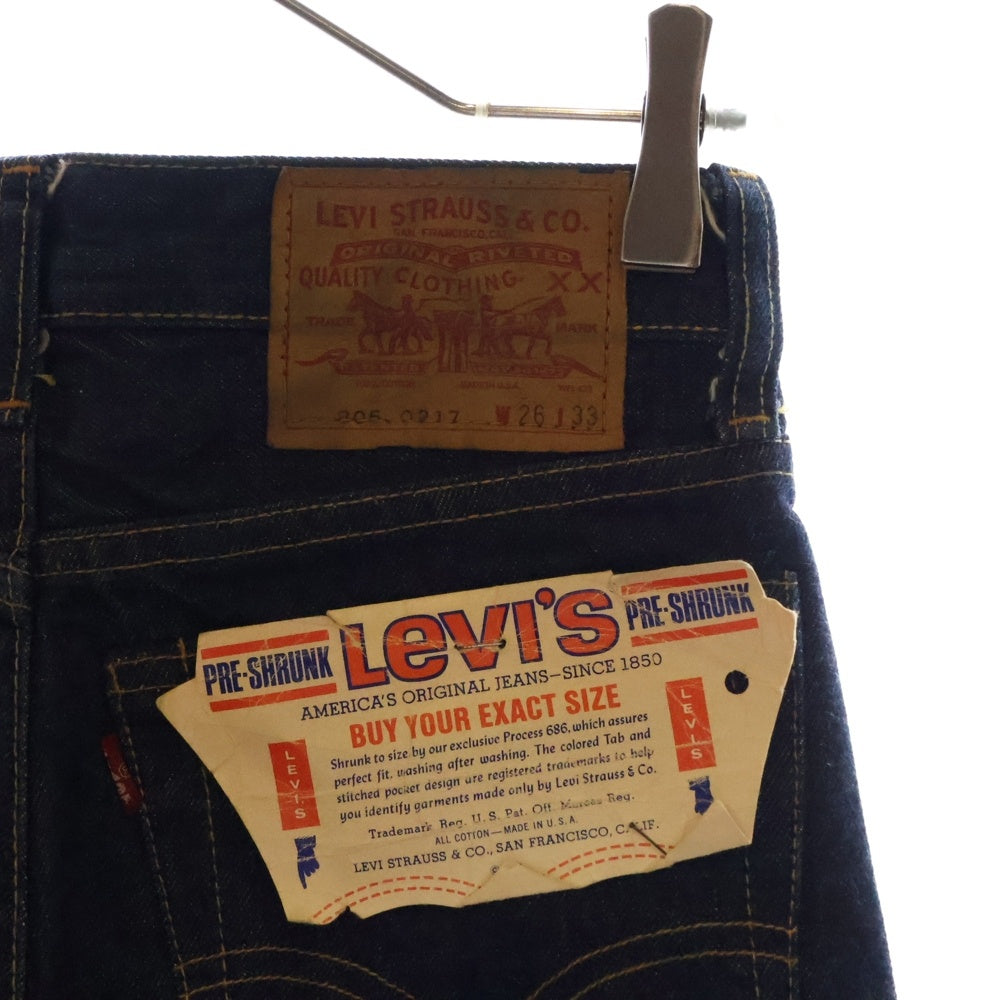 Levi's(リーバイス) 70S VINTAGE 805-0217 スモールe シングルステッチ スレキスタンプ 42TALON ジップフライ デニムパンツ インディゴ レディース