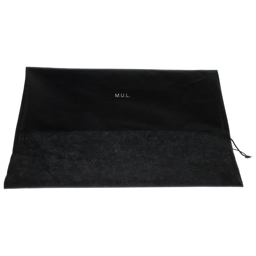 M.U.L.(エムユーエル) シュリンクレザー ゴールド金具 ターンロック ハンドバッグ ブラウン