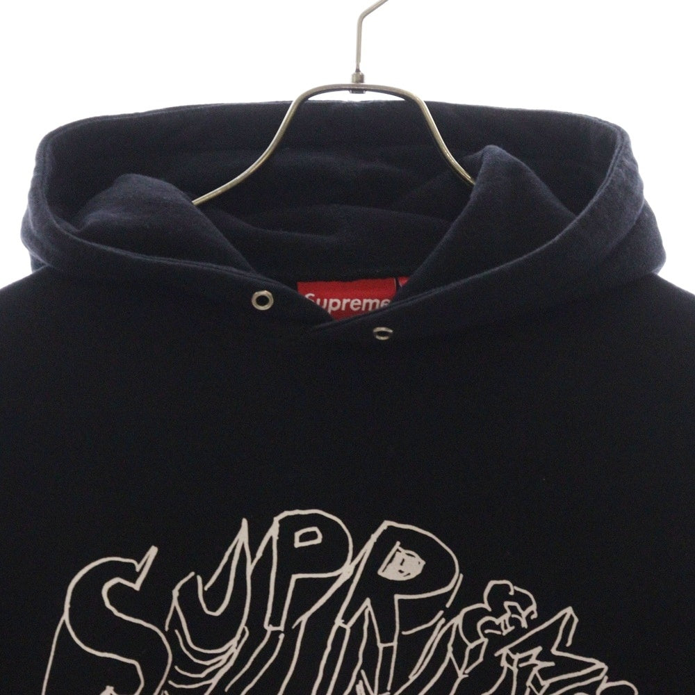 SUPREME(シュプリーム) 15SS ×Daniel Johnston Logo Hooded Sweatshirt ダニエルジョンストン ロゴフーディ スウェット パーカー ブラック