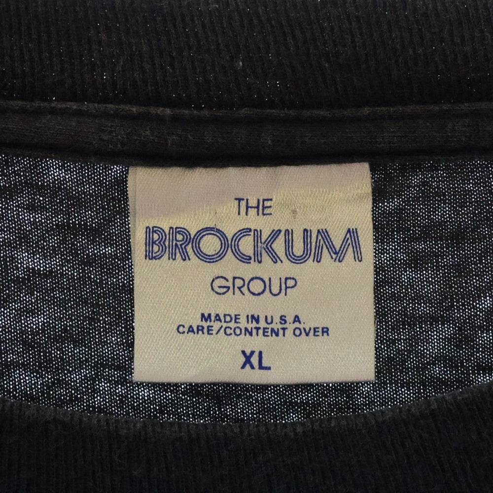 VINTAGE(ヴィンテージ) 90S FISH BONE REALITY OF SURROUNDING BROCKUM USA製 フィッシュボーン 両面プリント クルーネック 半袖Tシャツ カットソー ブラック