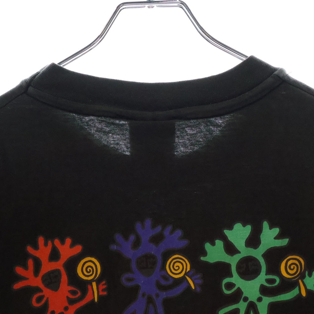 VINTAGE(ヴィンテージ) 90S VINTAGE LOLLAPALOOZA GIANT ヴィンテージ USA製 ロラパルーザ 両面プリント フェス 半袖Tシャツ カットソー ブラック