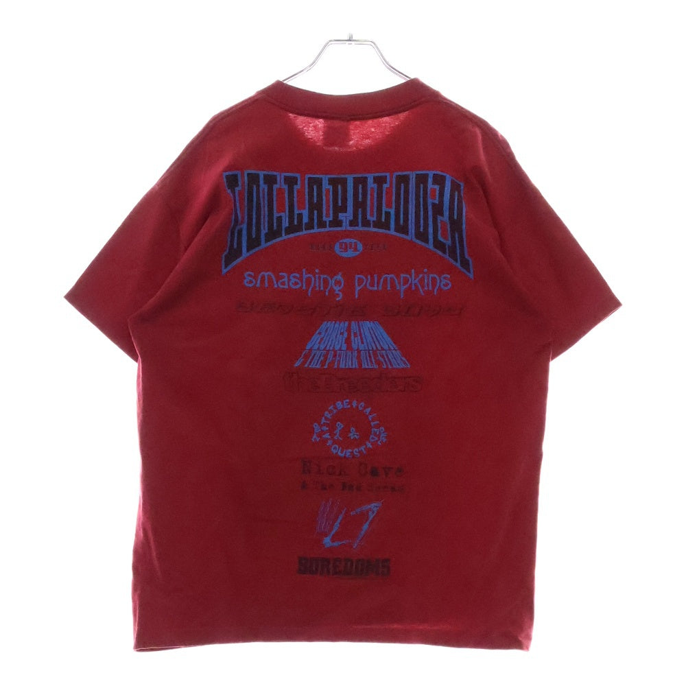 VINTAGE(ヴィンテージ) 90S VINTAGE LOLLAPALOOZA 1994 ANVIL ヴィンテージ USA製 ロラパルーザ 両面プリント フェス 半袖Tシャツ カットソー レッド