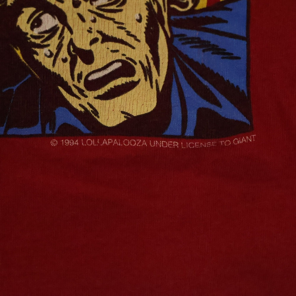 VINTAGE(ヴィンテージ) 90S VINTAGE LOLLAPALOOZA 1994 ANVIL ヴィンテージ USA製 ロラパルーザ 両面プリント フェス 半袖Tシャツ カットソー レッド