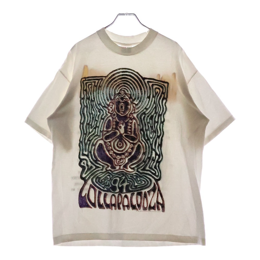 VINTAGE(ヴィンテージ) 90S VINTAGE LOLLAPALOOZA 1994 SOFTEE ヴィンテージ USA製 ロラパルーザ サイケプリント フェス 半袖Tシャツ カットソー ホワイト