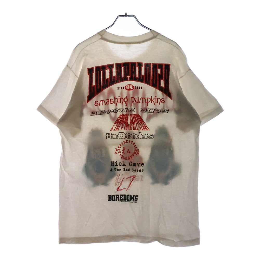 VINTAGE(ヴィンテージ) 90S VINTAGE LOLLAPALOOZA 1994 NINE TEEN FITS ヴィンテージ USA製 ロラパルーザ 1994 ナイン・ティーン・フィッツ 両面プリント 半袖Tシャツ ブラック