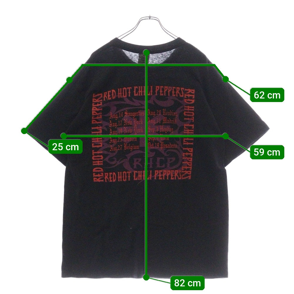 VINTAGE(ヴィンテージ) 90S VINTAGE RED HOT CHILI PEPPERS BIG SMILE 1994 FOREIGN TOUR レッドホットチリペッパーズ ビッグスマイル 両面プリント クルーネック ツアー 半袖Tシャツ