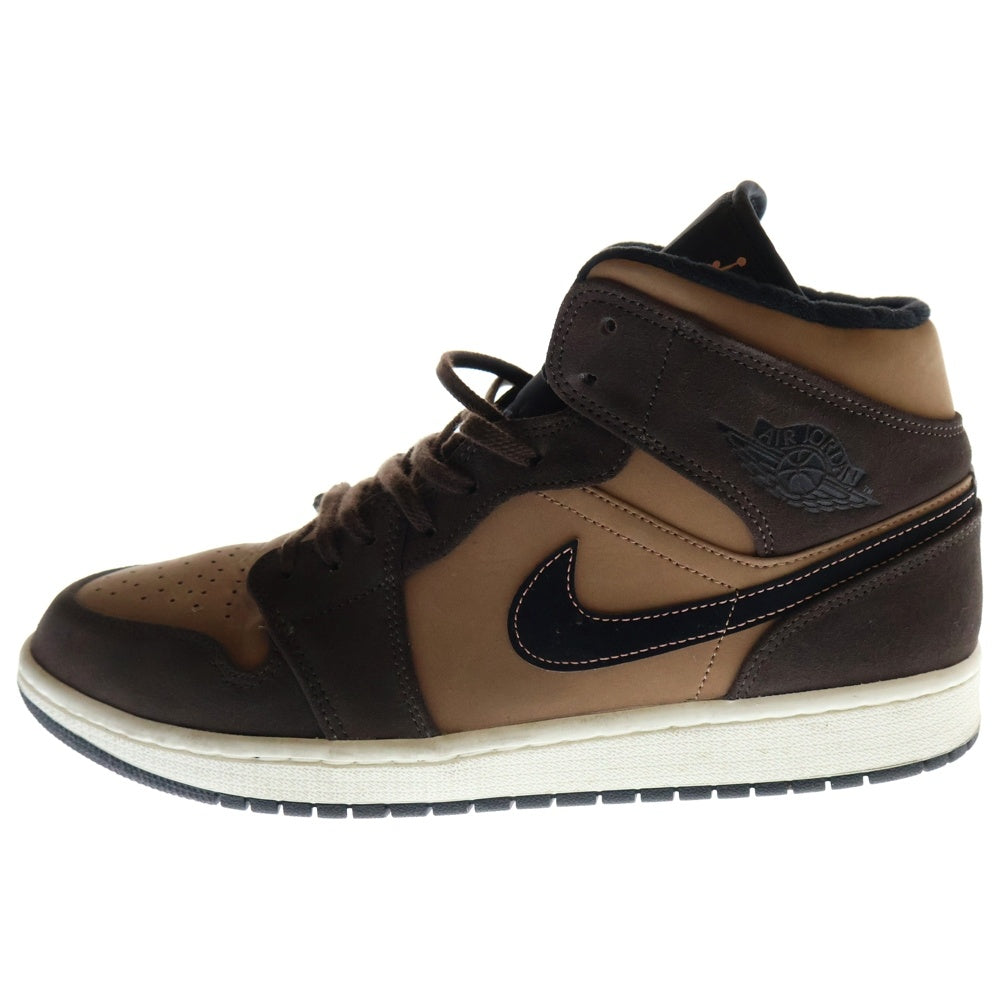 NIKE(ナイキ) AIR JORDAN 1 MID SE DARK CHOCOLATE エアジョーダン1 ダークチョコレート ミッドカットスニーカー ブラウン US11/29cm DC7294-200