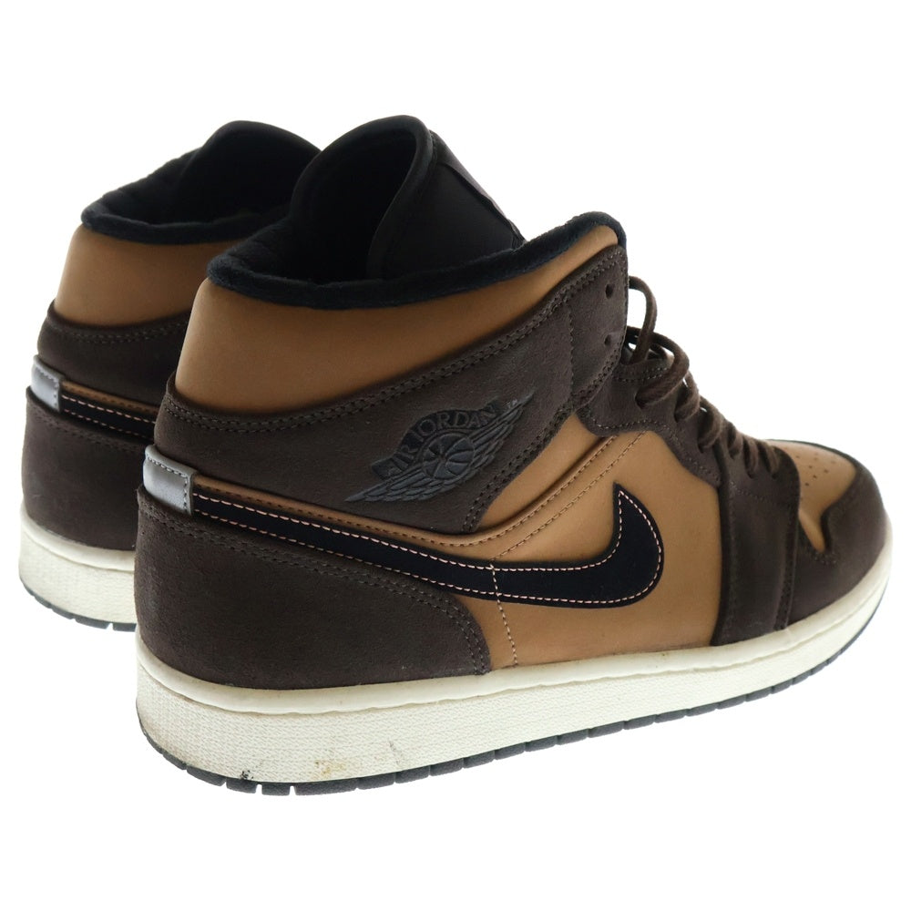 NIKE(ナイキ) AIR JORDAN 1 MID SE DARK CHOCOLATE エアジョーダン1 ダークチョコレート ミッドカットスニーカー ブラウン US11/29cm DC7294-200