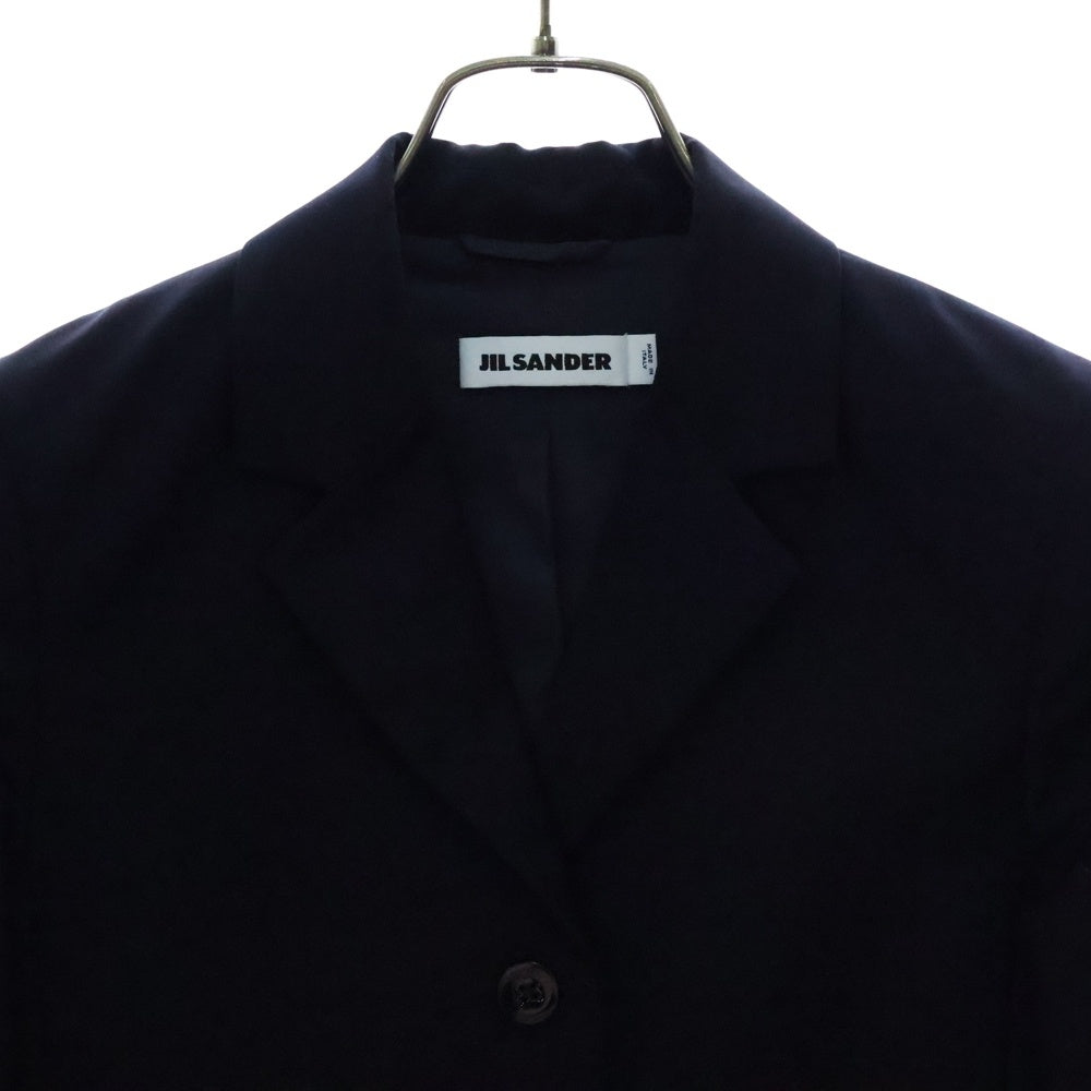 JIL SANDER(ジルサンダー) 3B ウール シングルテーラードジャケット ネイビー JSPO190522 WO210700