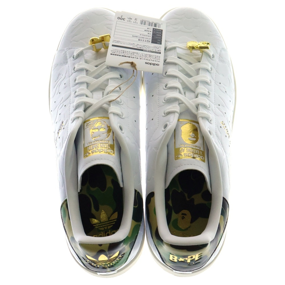 adidas(アディダス) ×A BATHING APE STAN SMITH 30TH ANNIVERSARY WHITE アベイシングエイプ スタンスミス 30周年 ホワイト US12/30cm IG1115