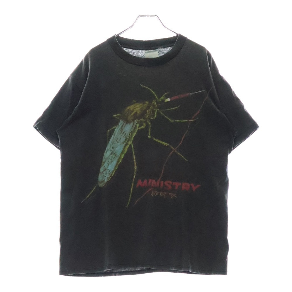 VINTAGE(ヴィンテージ) 90s VINTAGE MINISTRY JUST ONE FIX TEE ヴィンテージ ミニストリー ジャスト ワン フィックス クルーネック半袖Tシャツ ブラック