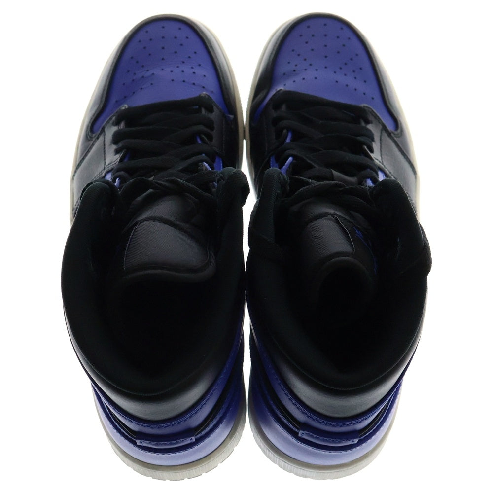 NIKE(ナイキ) AIR JORDAN 1 MID HYPER ROYAL エアジョーダン1 ハイパーロイヤル ミッドカットスニーカー ブラック/ブルー US8/26cm 554724-077