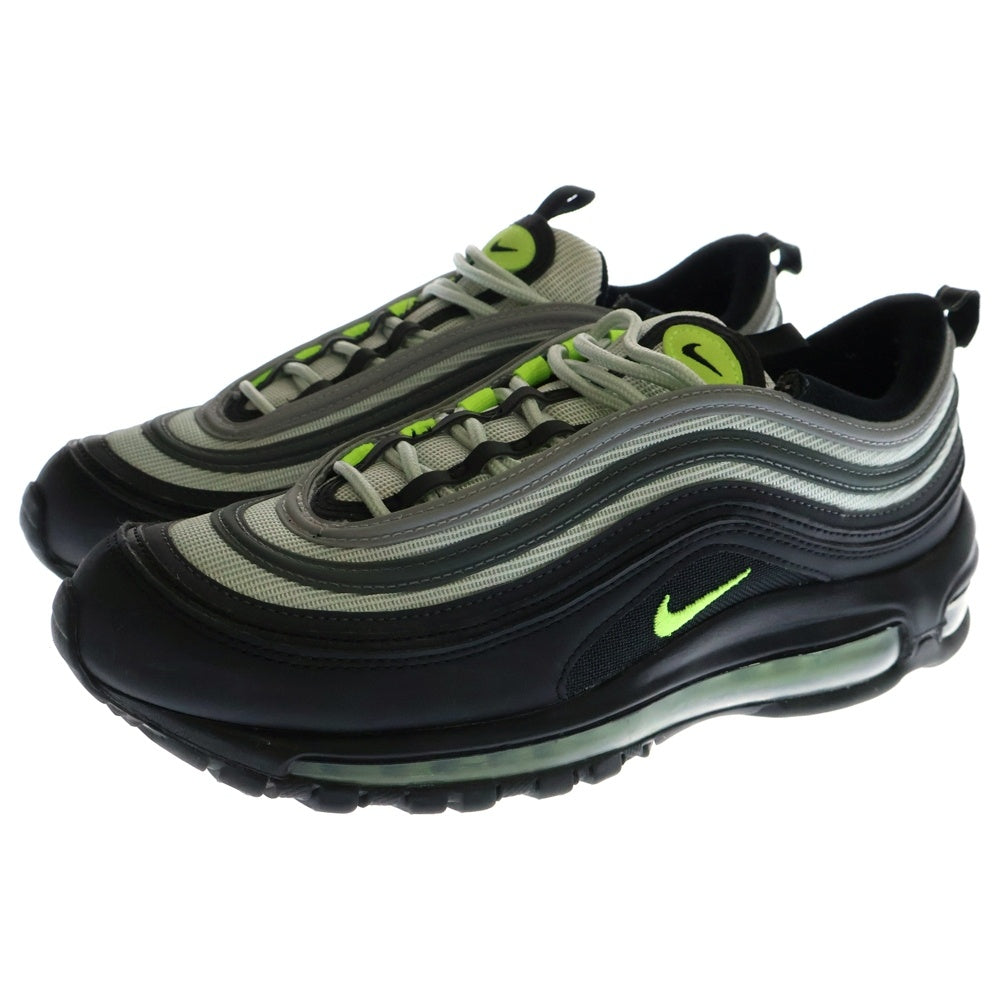 NIKE(ナイキ) AIR MAX 97 PURE PLATINUM エアマックス 97 ピュア プラチナム ローカットスニーカー ブラック/グリーン/グレー US7/25cm DX4235-001