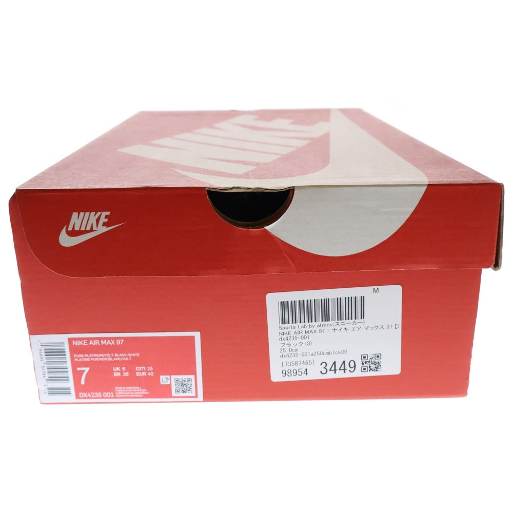 NIKE(ナイキ) AIR MAX 97 PURE PLATINUM エアマックス 97 ピュア プラチナム ローカットスニーカー ブラック/グリーン/グレー US7/25cm DX4235-001