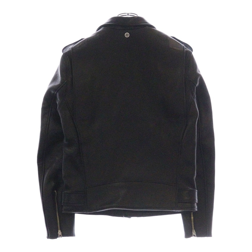 BOOTES(ボーテス) ARCTURUS DOUBLE RIDERS JACKET アークトゥルス エポレット付 ステアハイド レザーダブルライダースジャケット ブラック bts-arcturus-b