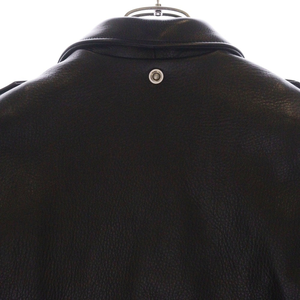 BOOTES(ボーテス) ARCTURUS DOUBLE RIDERS JACKET アークトゥルス エポレット付 ステアハイド レザーダブルライダースジャケット ブラック bts-arcturus-b