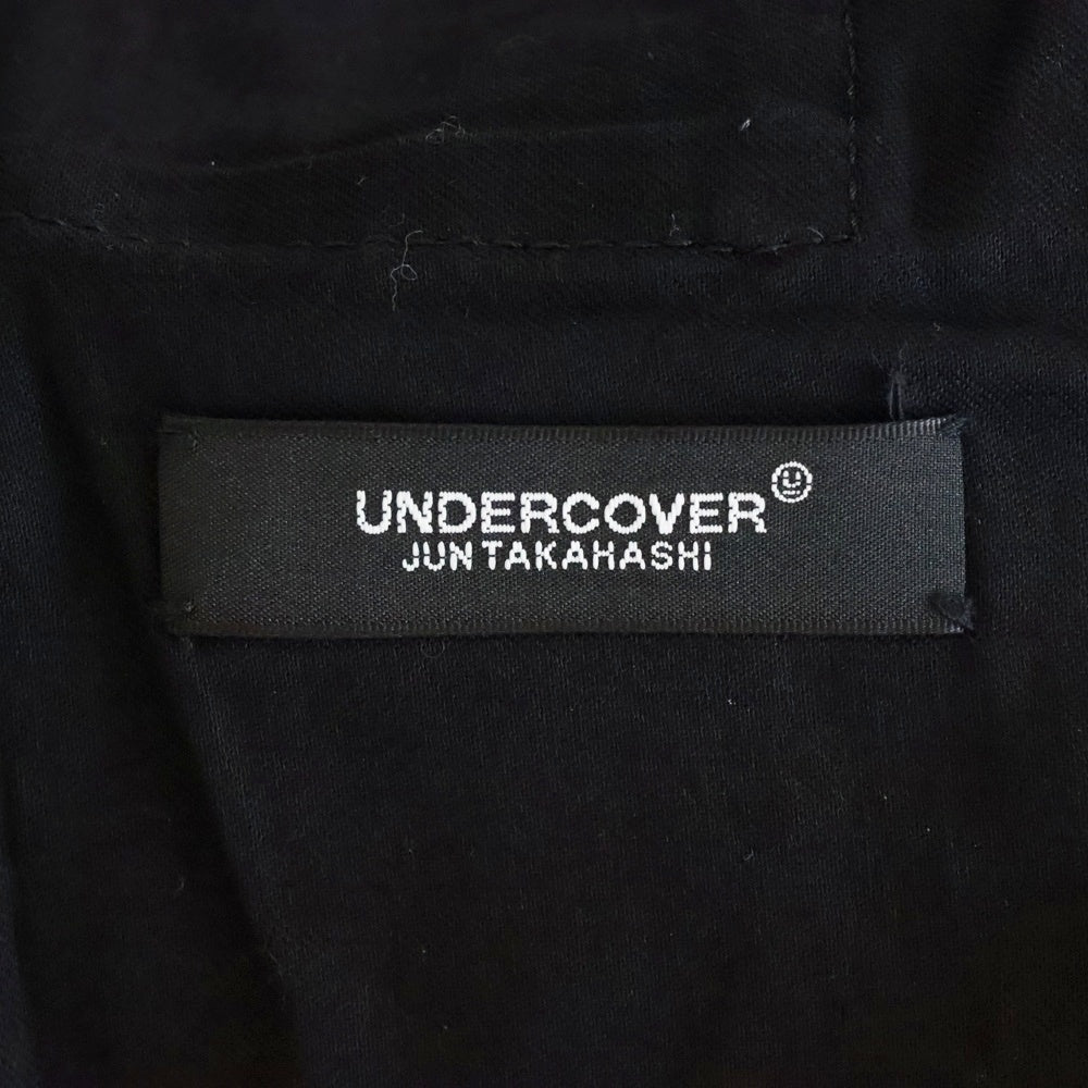 UNDERCOVER(アンダーカバー) 24AW スケッチ総柄 C強撚ダック地 タックイージーパンツ ブラック UC2D4505-2