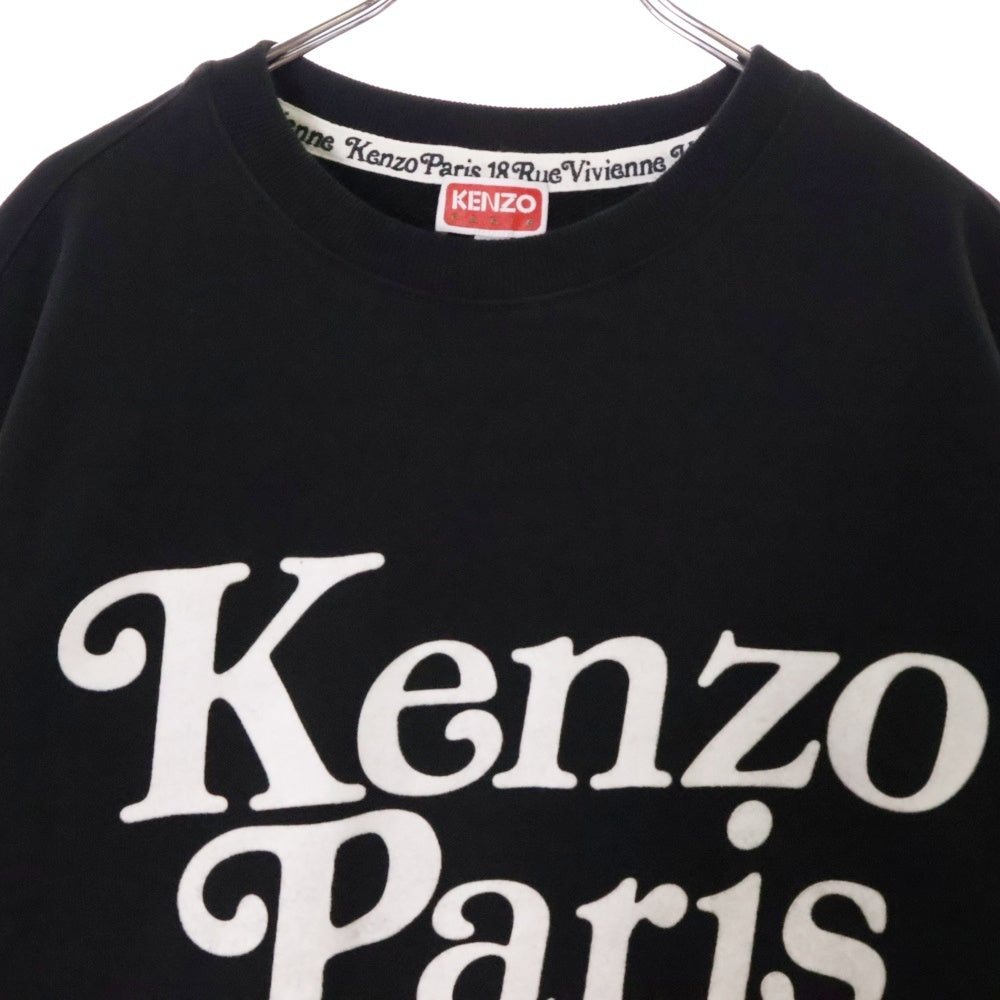 KENZO(ケンゾー) ×VERDY ヴェルディ クラシックロゴ クルーネックスウェットトレーナー ブラック FE55SW1464MG