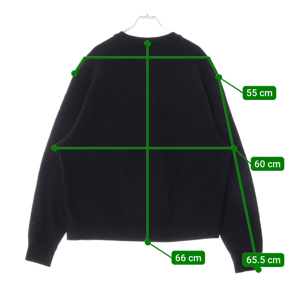 KENZO(ケンゾー) ×VERDY ヴェルディ クラシックロゴ クルーネックスウェットトレーナー ブラック FE55SW1464MG