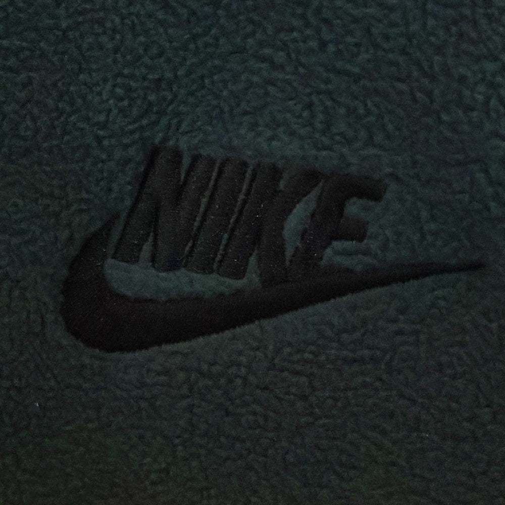 NIKE(ナイキ) ロゴ刺繍 ハーフジップ フリース プルオーバージャケット グリーン DX0526-328