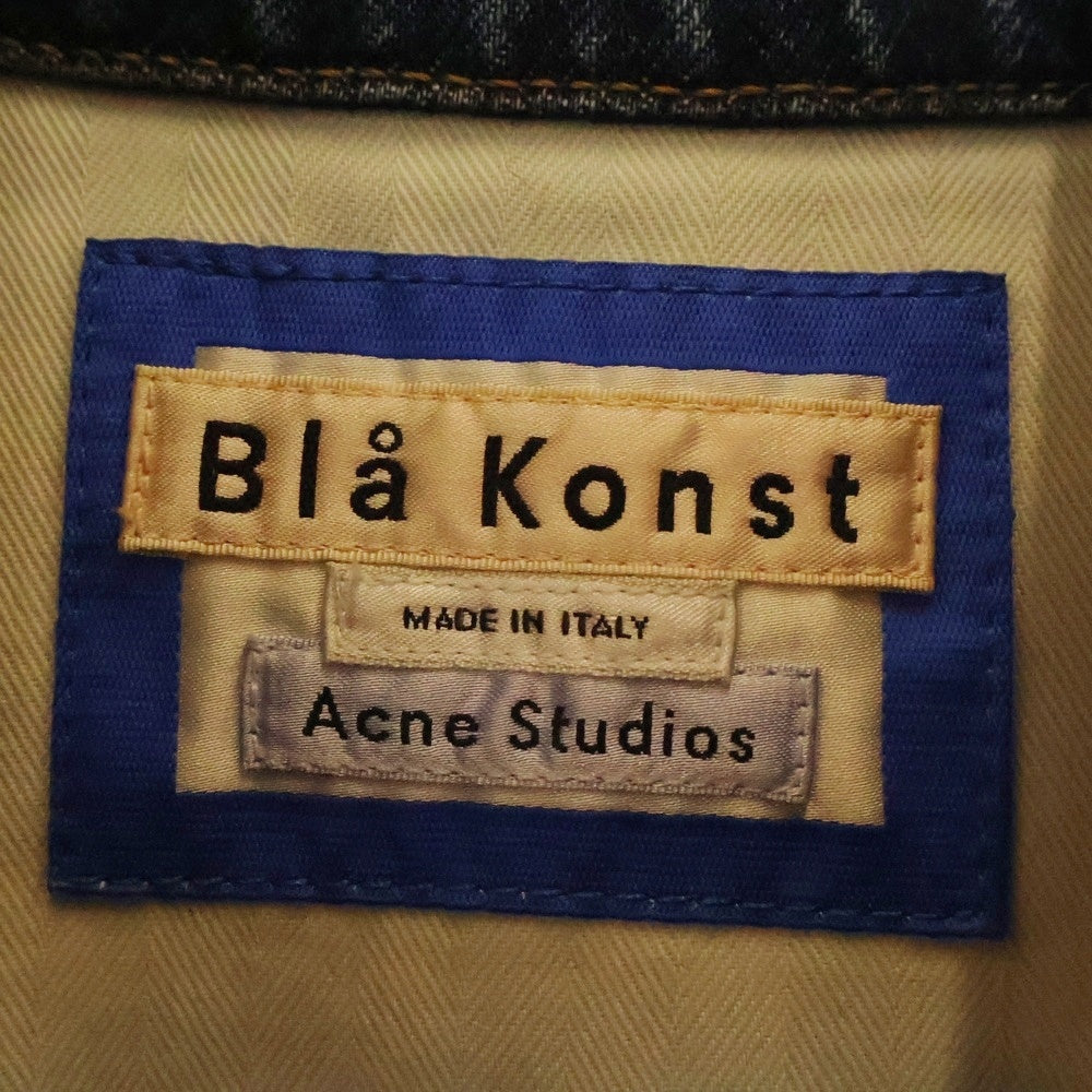 ACNE STUDIOS Bla Konst(アクネストゥディオズ ブロコンスト) PASS MID BLUE デニムジャケット インディゴ 22IC73