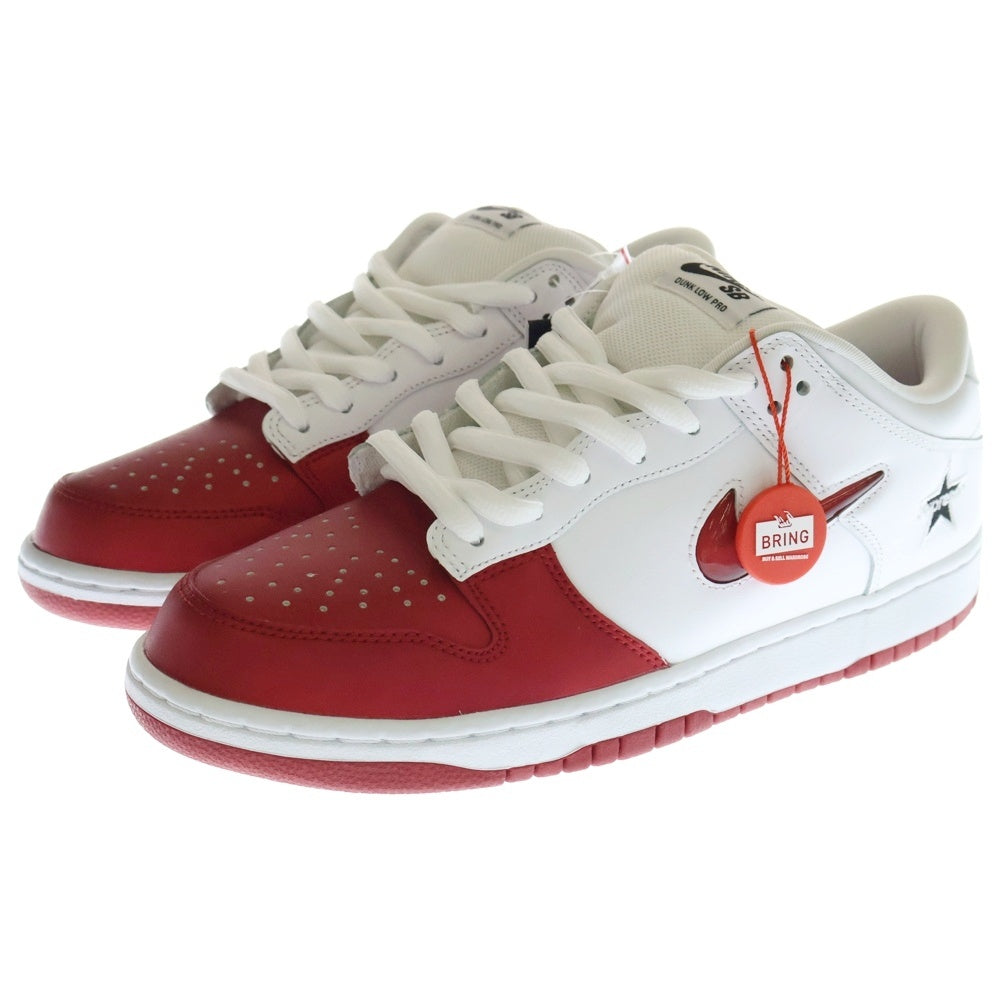 NIKE SB(ナイキエスビー) 19AW ×SUPREME DUNK LOW Varsity Red White シュプリーム ダンク バーシティレッド ローカットスニーカー ホワイト/レッド US10/28cm CK3480-600