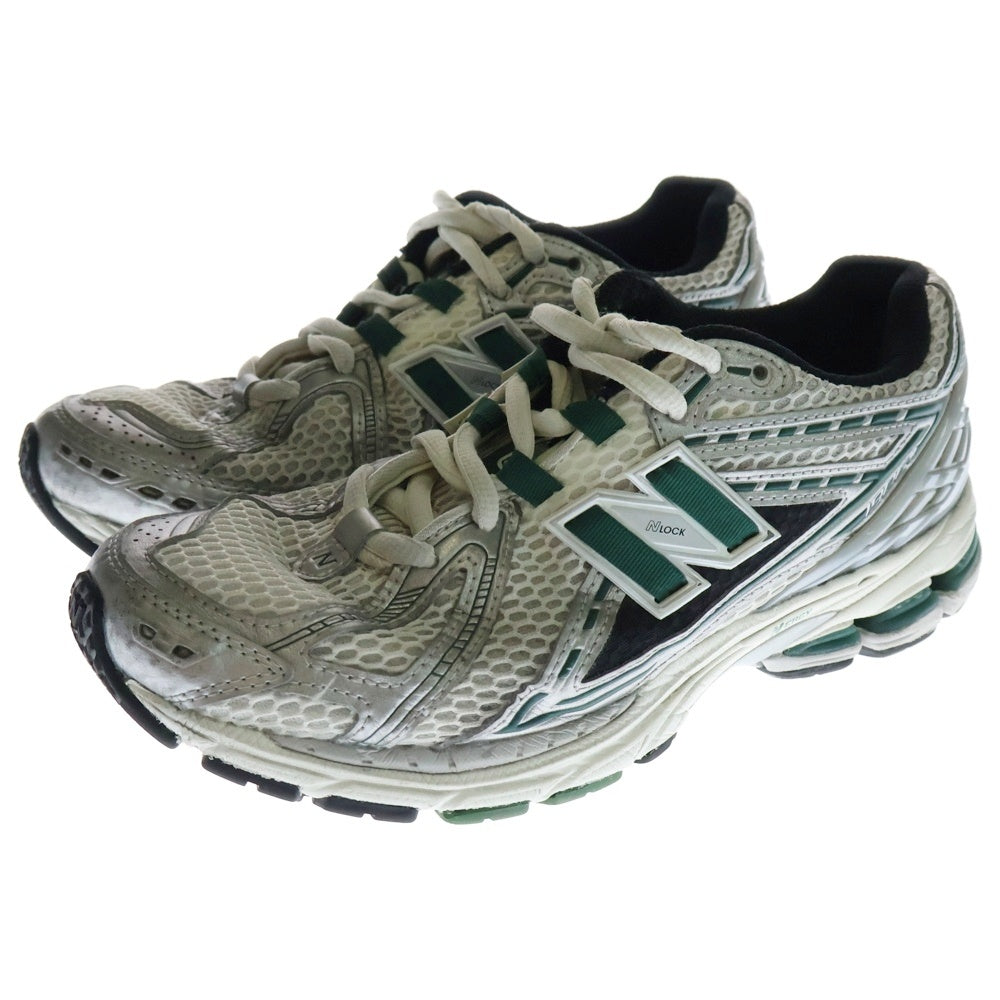New Balance(ニューバランス) M1906REU メッシュ ローカットスニーカー シルバー/グリーン US7.5/25.5cm