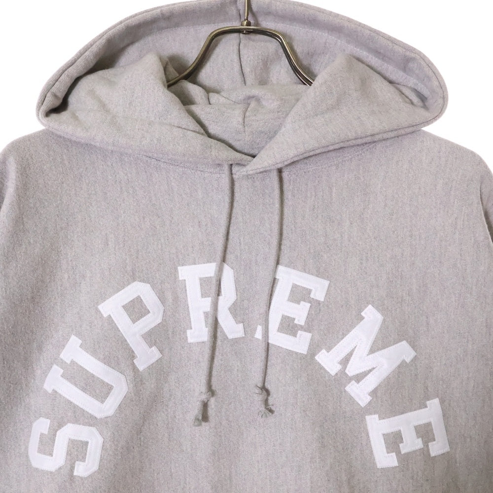 SUPREME(シュプリーム) 25SS×CHAMPION Hooded Sweatshirt Heather チャンピオン アーチロゴ フーデッド プルオーバー スウェット パーカー グレー