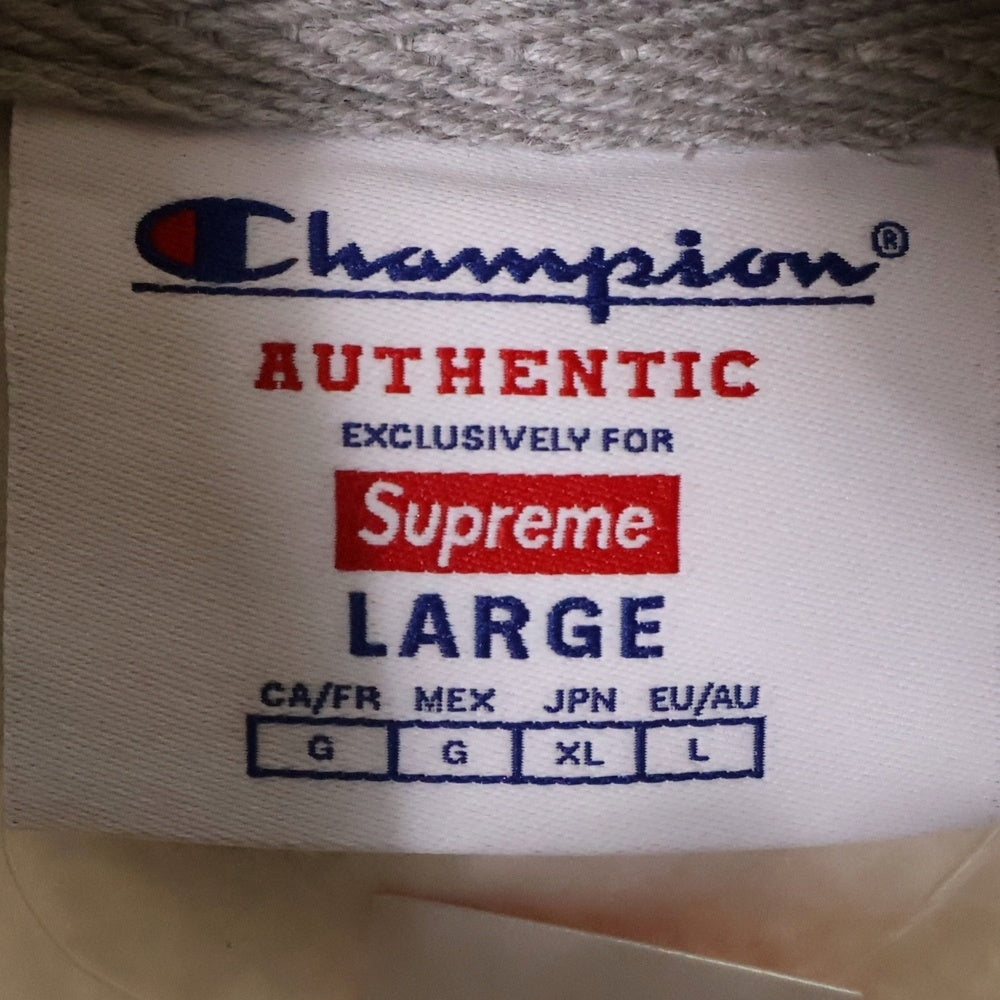 SUPREME(シュプリーム) 25SS×CHAMPION Hooded Sweatshirt Heather チャンピオン アーチロゴ フーデッド プルオーバー スウェット パーカー グレー